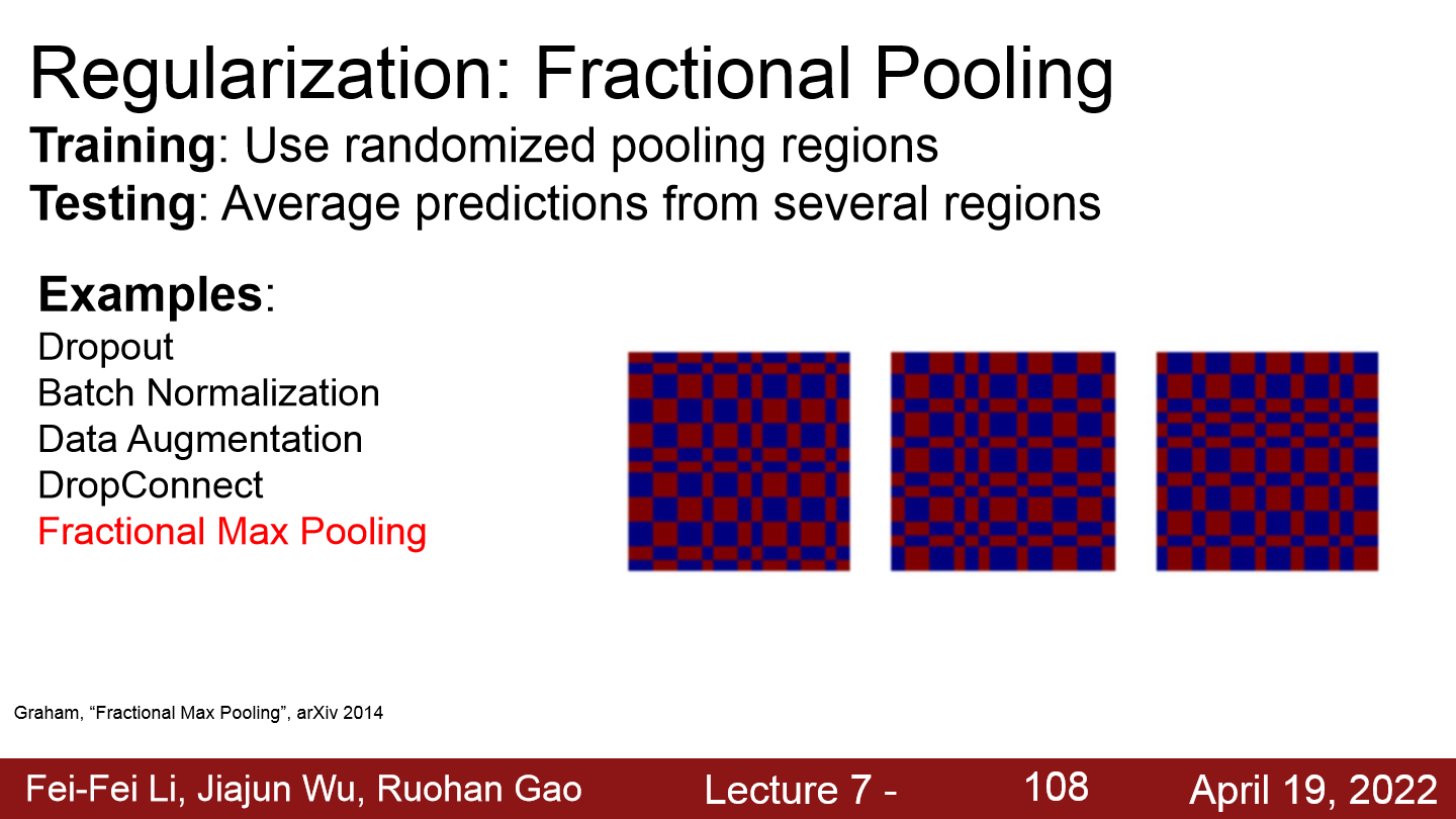 Fractional Pooling